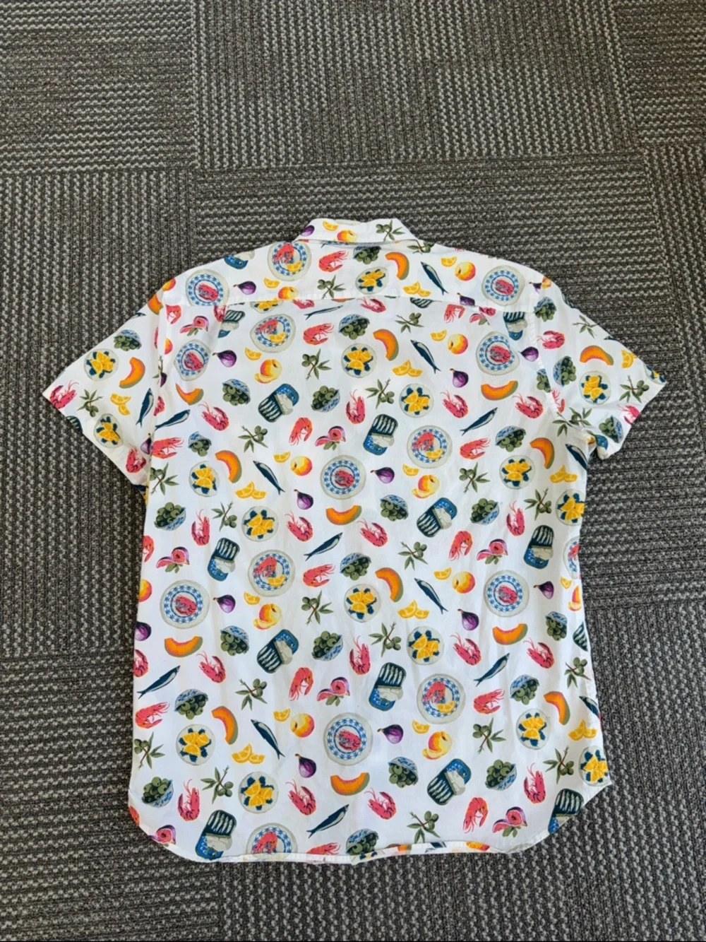 J. Crew Flex Washed Short Sleeve Casual Button Down, size L